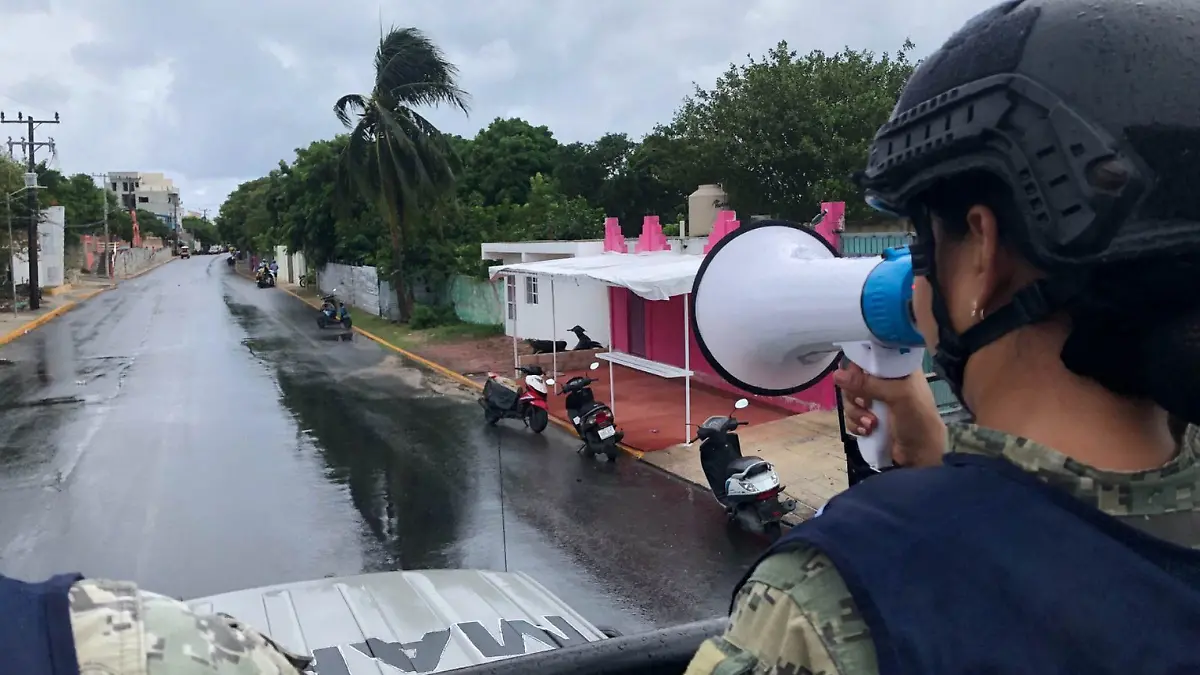 Huracán Milton en Cancún